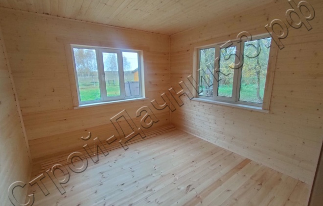 4 Каркасно-щитовой дом   Д-3, 9х8,5м, 67,5  М², Московская область, Можайский район, СНТ «Росинка». (5)